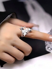 1只男女時尚萬能龍紋戒指，創意戒指，可愛指環，時尚食指戒指 - 飛龍戒指[1隻] - 查看 3