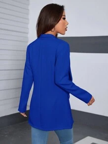 Women Blazers - Royal Blue - View 2