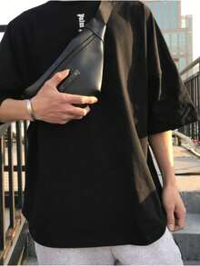 Men T-Shirts - 黑色 - 查看 2