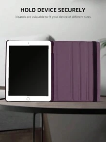 1 pieza Soporte de tableta con diseño morado estampado de lichis, giratorio 360°, adecuado para iPad Mini 1/2/3/4/5/6/7, iPad 9.7/10.2/10.5/10.9/11 pulgadas, iPad Air 11" (M2 y M3), iPad 11" (11a generación), diseño minimalista/casual/clásico/personalizado