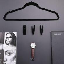 10pcs /20pcs Velvet Hangers Clips, Pants Hangers Velvet Clips, Strong Finger Clips Perfect For Thin Velvet Hangers