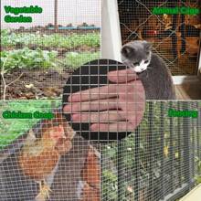 1pc Hot-Dip Galvanized Welded Chicken Wire Fence Mesh, 1/2 Inch Hardware Cloth, Raised Garden Bed Support Wire Mesh Roll, Zinc-Coated Fence Mesh For Garden Protection, Poultry Netting, Garden Fencing, Chicken Wire Fence, Floral Net - Silver - View 7