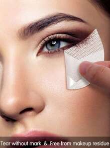 10/50/100 piezas Pegatinas protectoras de sombra de ojos, herramienta transpirable de maquillaje de ojos, parche de delineador de ojos, pegatina de extensión de pestañas, herramienta de aplicación de belleza. - Multicolor - Ver 5