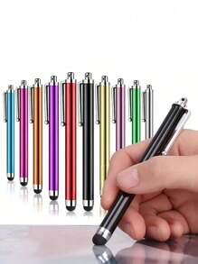 10pcs For Touch Screen Stylus, Pink, Purple, Black, Green, Silver Stylus, Fashion Office Universal Touch Screen Capacitive Stylus, Touch Sensitive Compatible With Kindle, Compatible With IPad, Compatible With IPhone, Compatible With Samsung Gifts For Mother, Family, Friends, Birthday, Holiday Stylus Pen