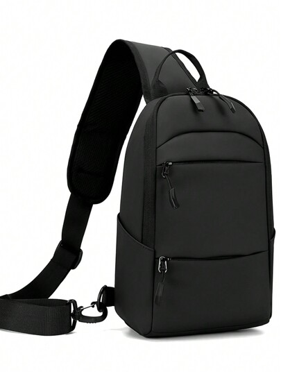 Men's Casual Multifunctional Sling Bag, Fashionable Crossbody Shoulder Bag, Versatile Small Backpack School Bag Students Commute Gifts Fall Christmas Bag Winter Christmas Gifts Fanny Pack Bum Bag Fashionable Casual Thanksgiving Purse Holiday Storage Bag Rider Bag Black Bag Hiking Large Capacity Multi-Functional Outdoor Portable Dad Gifts Boyfriend Gifts Travel Side Bag Gifts Summer Back To School The Sporty Life Vacation Bag Pack Belt Bag Waist Bag Spring School Supplies Side Bags Graduation