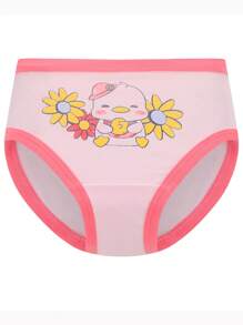 Young Girl 8pcs Soft Comfortable Cute Cartoon Pattern Casual Triangle Style Underwear - Multicolor - View 6