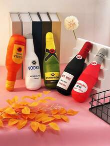 Juguete para mascotas de botella de champán simulada con sonido para perros y gatos, alivio del estrés, resistencia a mordeduras, cuidado dental y juguete interactivo acompañante, solo para uso de mascotas. (1 pieza) - Multicolor - Ver 3