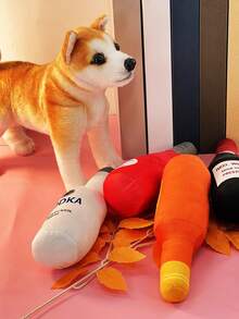 Juguete para mascotas de botella de champán simulada con sonido para perros y gatos, alivio del estrés, resistencia a mordeduras, cuidado dental y juguete interactivo acompañante, solo para uso de mascotas. (1 pieza) - Multicolor - Ver 10