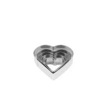 5pcs/20pcs Stainless Steel Biscuit Molds In A Suction Card Packaging, Assorted Shapes (Heart, Star, Circle, Flower), Suitable For Making Biscuits, Pastries, Fruits And Vegetables - Silver - View 9
