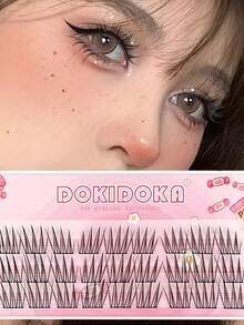 人气女团爱豆系列-百搭ACE懒人假睫毛单簇漫画眼自然仿真新手睫毛 - C - 查看 6