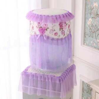 Korean Style Water Dispenser Cover Dustproof Lace Fabric Protection Cover For Living Room, 1pc,Bag,Organizer,Storage
