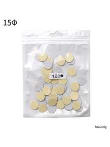 50pcs Zebra Pattern Nail File Sanding Discs, Nail Care Manicure Pedicure Callus Remover Replacement Sanding Discs Set