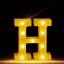 1 件大号数字字母灯、LED 灯、发光数字夜灯、婚礼情人节生日派对圣诞节家庭酒吧派对装饰装饰灯、万圣节、圣诞节 - 多款顏色 - 查看 13