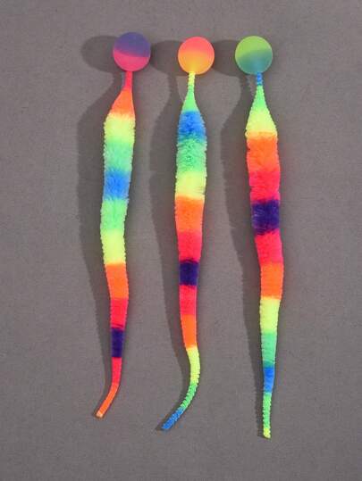 1 Pc Magic Cat Twisty Worm Ball Toys Wiggly Ball Assorted Variety For Indoor Cats The Color Of The Ball Is Random