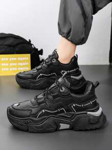 Nouvelles Chaussures De Sport Pour Homme, Chaussures Occasionnelles Pour Écoliers En Noir/blanc, Chaussures De Travail Et De Trajet, Chaussures De Course Respirantes En Maille