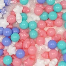 50 个球坑球，混合星星，2.15 英寸/5.5 厘米，柔软防压塑料玩具球，适用于球坑、儿童泳池水上玩具、婴儿围栏配件、幼儿球、派对玩具球、水上玩具球、万圣节装饰礼物 - 彩色 - 查看 19
