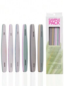 6pcs Nail Care Set, Includes Nail File, Buffing Block, Sponge Nail Buffers, Cuticle Pusher, For Nail Shaping, Polishing And Removal - Multicolor - View 4