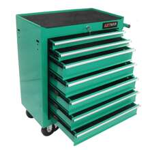 7-Drawer Meatl Rolling Tool Chest With Wheels,Tool Storage Cabinet With Locking System,Toolbox With Wheels For Garage, Warehouse, Workshop, Repair Shop- Green