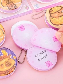 1入組Carpe Diem減壓便箋，創意減壓可撕式便攜小筆記本，帶鑰匙扣，每冊78張 - 彩色 - 查看 8