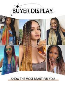 Pre-Stretched Braiding Hair Extension Professional Crochet Braiding Hair Hot Water Setting Professional Straight Yaki Synthetic Hair For Twist Braids