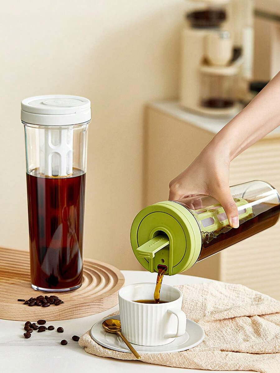 1 件，带浸泡器的现代塑料水瓶（3.78 英寸 * 10.4 英寸/9.6 厘米 * 26.4 厘米），咖啡茶水果浸泡杯，防漏，随时随地补水，耐用厨具，便携式饮料容器 - 彩色 - 查看 1