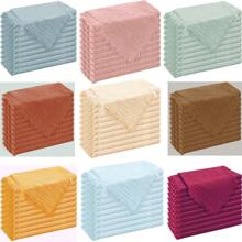 6/12/18 件纯色布餐巾，带流苏，适合婚礼、聚会、派对和日常使用