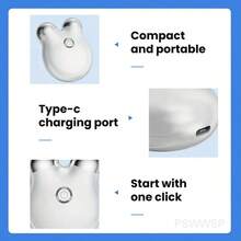 Mini Micro Current EMS Beauty Instrument Portable Rollers Face  Massager EMS Delicate Contour Lifting Firming Skin Care - White - View 5