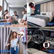 1pc NEW T01 Anti-Spy Alarm Detector, Wireless WiFi Signal Detector, Hidden Camera, Anti-Eavesdropping & Anti-Peeping Device, GPS Detector - Black - View 10