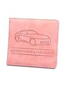 Funda de cuero sintético premium para documentos de de automóvil y tarjetas de visita - Multicolor - Ver 4