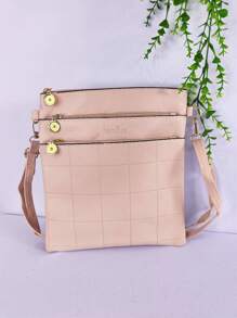 Bolsas feminino transversal tiramola com 3 zíper 209