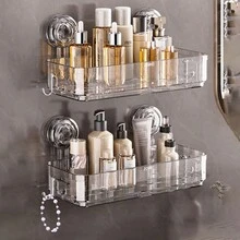 Suction Cup Triangle Storage Rack, Wall Mounted Shelf For Bathroom And Restroom, Wall Corner Organizer For Toiletries, Sink And Shower Accessories - Multicolor - View 11