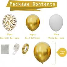 100 Cái Bộ Bong Bóng Kim Loại Vàng Đen 12 Inch Bong Bóng Kim Loại Vàng Cao Su Đen 12 Inch Bong Bóng Kim Loại Vàng Sequin 3 Phụ Kiện Bóng Bay Miễn Phí Thích Hợp Cho Tiệc Kỷ Niệm Sinh Nhật Tiệc Tắm Cô Dâu Tắm Trong Nhà Trang Trí Tiệc Ngoài Trời - Nhiều màu - Xem 8