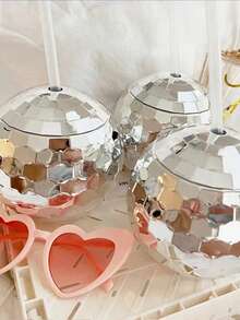 1 pieza Copa de bola de discoteca con luz intermitente, Copa de bola, Copa de plástico, Copa de vino, Copa con forma especial - Multicolor - Ver 6