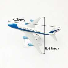 Model Plane 1:400 American AirForce One B747 Model Airplane Diecast Airplanes For Home Office Desk Display Gift Or Collection - White - View 2
