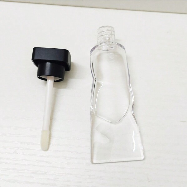 5 pièces/1 pièce Tube de gloss à lèvres de 4 ml en rose, noir, argent et transparent. Tube de baume à lèvres, emballage de maquillage DIY, contenant de rouge à lèvres liquide
