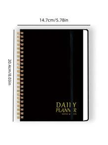 Sổ kế hoạch hàng ngày (1 cuốn), ghi chép lịch trình, lên kế hoạch và sắp xếp công việc, nhật ký email, thích hợp cho văn phòng/học tập, quà tặng unisex. - Nhiều màu - Xem 10