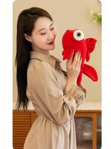 2024 新款兔子 G-Baby 娃娃金鱼泡泡毛绒娃娃带安抚毯，生日礼物娃娃吊坠 - 彩色 - 查看 10