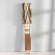 1pc Professional Gold Round Cylinder Hair Brush Roller Comb For Volumizing & Styling Ventilated Barrel Comb/Salon Styling Tool - Multicolor - View 10