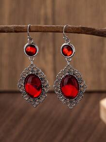 1 对复古风格夸张奢华耳环，优雅时尚耳环，多种颜色，适合作为送给女士或女友的礼物 - 異國風耳鉤耳墜 - 查看 13