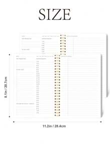 Sổ kế hoạch hàng ngày (1 cuốn), ghi chép lịch trình, lên kế hoạch và sắp xếp công việc, nhật ký email, thích hợp cho văn phòng/học tập, quà tặng unisex. - Nhiều màu - Xem 5