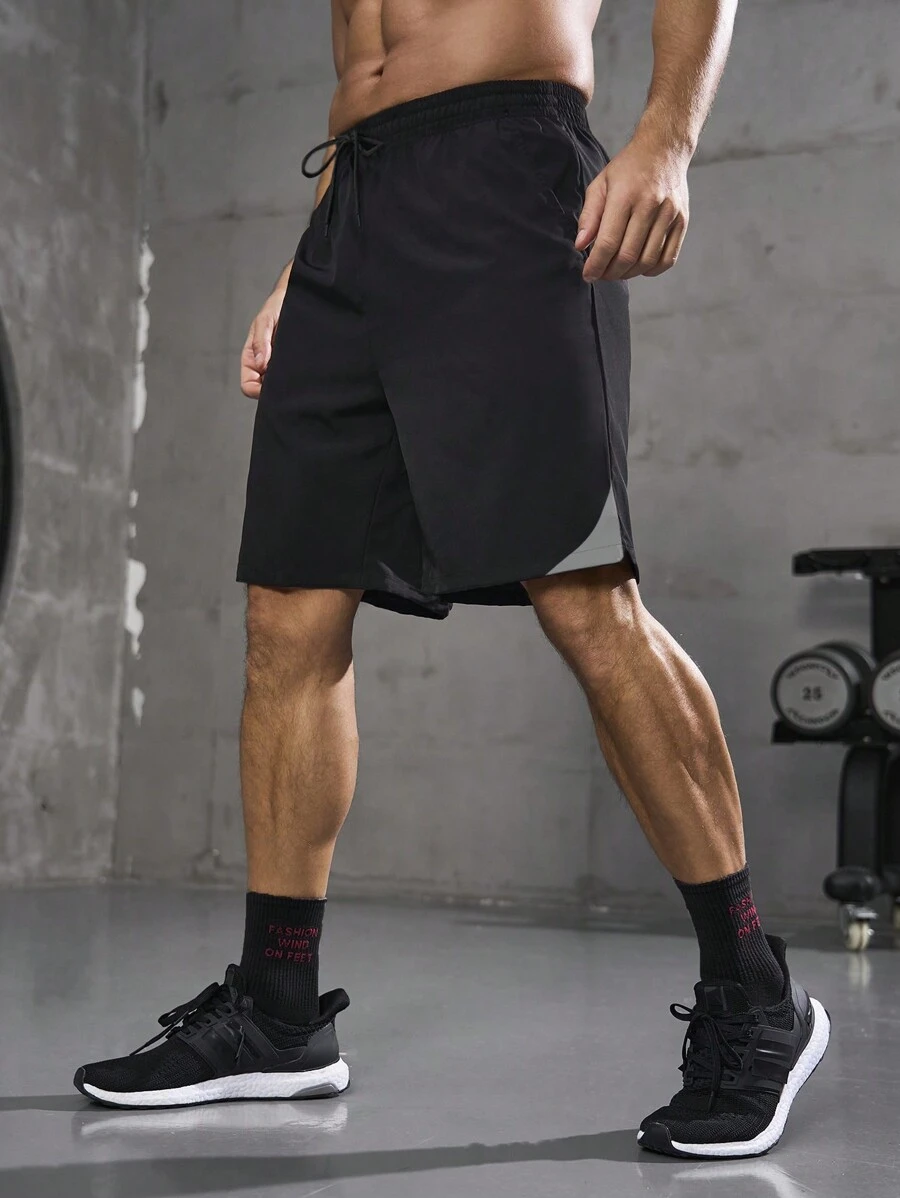 Men's Quick Dry Running Shorts, Athletic Workout Training Shorts For