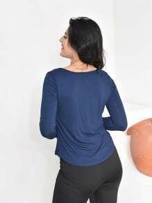 Women T-Shirts - 藏蓝色 - 查看 2