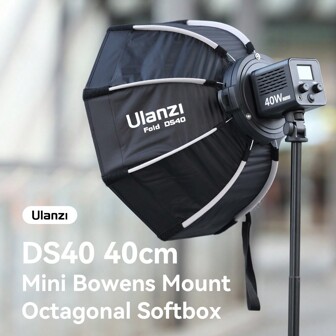 Ulanzi DS40 40cm 60cm Mini Bowens Mount Octagonal Softbox For Ulanzi 40W/RGB/Pro/60W/100W COB Light Octagonal Softbox
