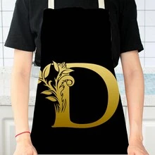 1pc 3D Pattern Linen Apron With Letters F, D, E, G For Kitchen Cooking Home Use,Food,,Kitchen,Travel,Kitchen Items,Kitchen Tools,Kitchen Things. - Multicolor - View 5