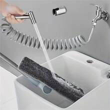 Set de ducha de alta presión de acero inoxidable de 3 piezas con pistola rociadora manual y accesorio de bidé - Accesorios de baño para una limpieza y comodidad mejorada. Set de pistola rociadora para inodoro y ducha presurizada, adecuada para baño, inodoro, exterior, etc. ¡Fácil de limpiar! Adecuada para alimentos y cocinas, utensilios de cocina y herramientas de cocina y viaje.
