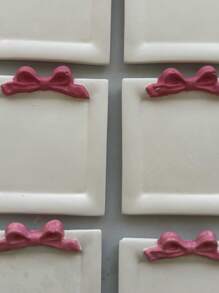 1 khuôn silicon trang trí nơ ren DIY, dùng cho nhựa Epoxy, silicon, khay đựng đồ trang sức thủ công, đế lót ly, chân nến, bê tông, xi măng, đúc đất sét - trắng - Xem 11