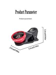 Lente de cámara de 3 en 1 con rosca de tornillo, gran angular, macro y ojo de pez, para efectos especiales de fotografía y diversión con amigos (color aleatorio) - Multicolor - Ver 10