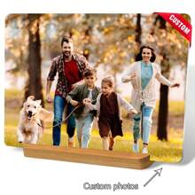 Impresiones de fotos acrílicas personalizadas con estilo personalizado. Personalice su propio marco de imagen. Regalo personalizado de imagen acrílica para familiares y amantes. - Multicolor - Ver 1