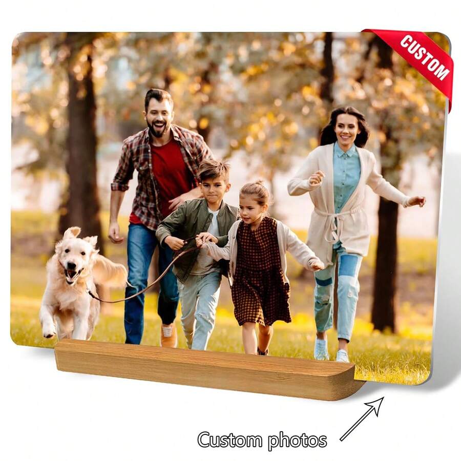 Impresiones de fotos acrílicas personalizadas con estilo personalizado. Personalice su propio marco de imagen. Regalo personalizado de imagen acrílica para familiares y amantes. - Multicolor - Ver 1