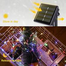 STONESKY 300 LED Solar Fairy String Lights Outdoor Copper Wire Light Christmas Decor Lamp
